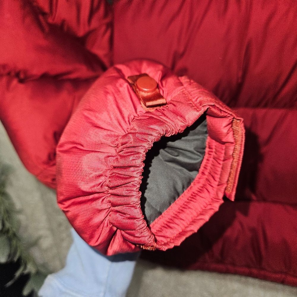 The North Face 1996 Retro Nuptse 700 Fill Jacket Black/Red Puffer Mens Sz L - Picture 16 of 16